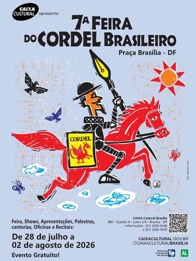 Caixa Cultural Brasília apresenta a 7ª Feira do Cordel Brasileiro